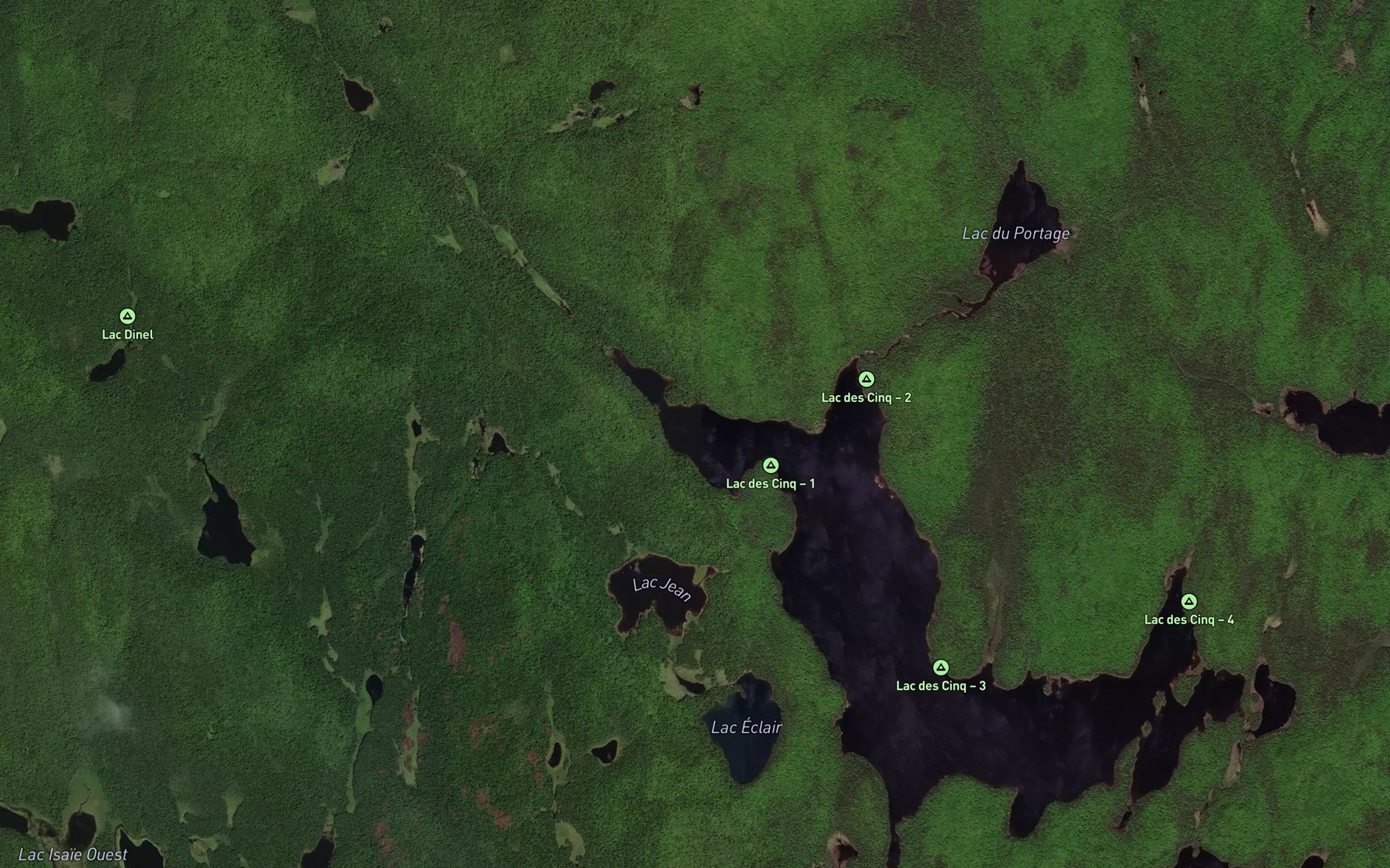 Satellite map of the Baie du Brown