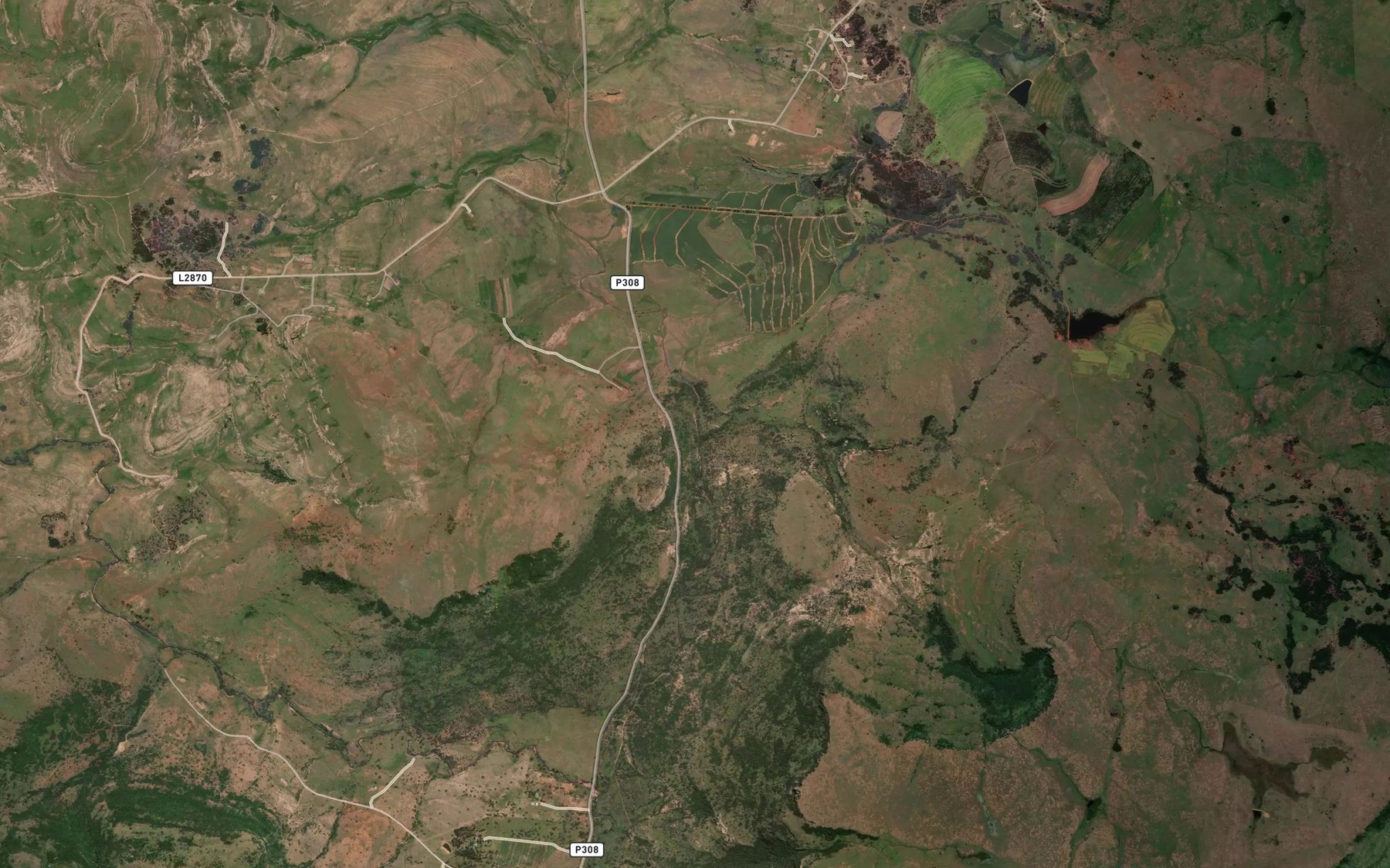 Satellite map of the Springspruit