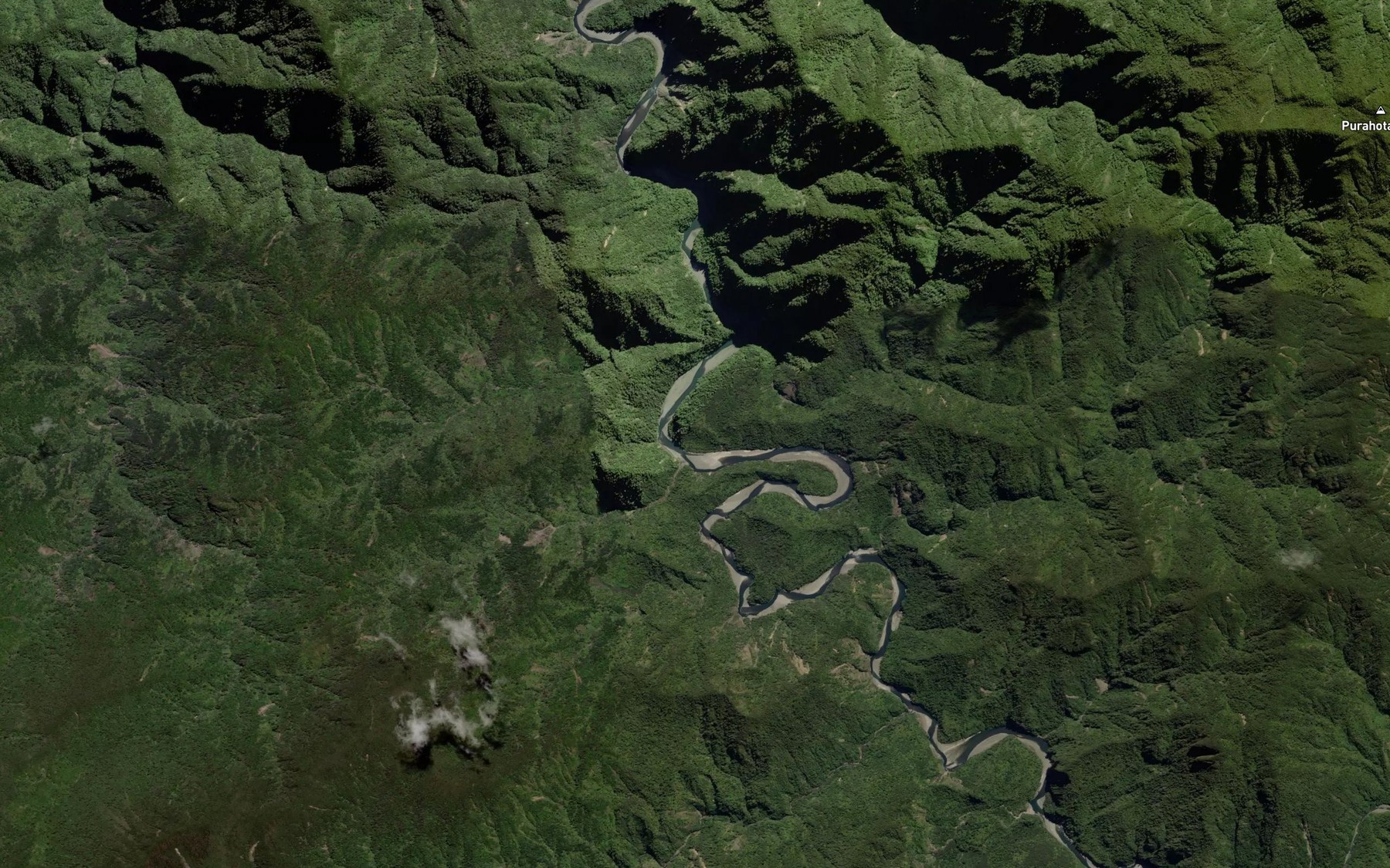 Satellite map of the White Rapid