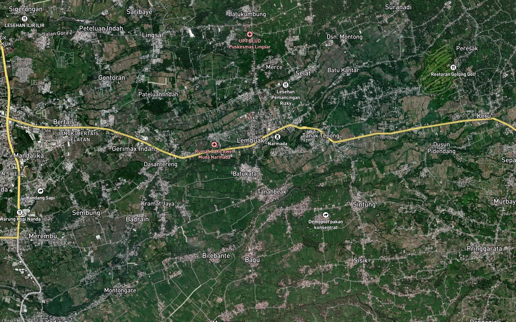 Satellite map of the Kokok Peresak