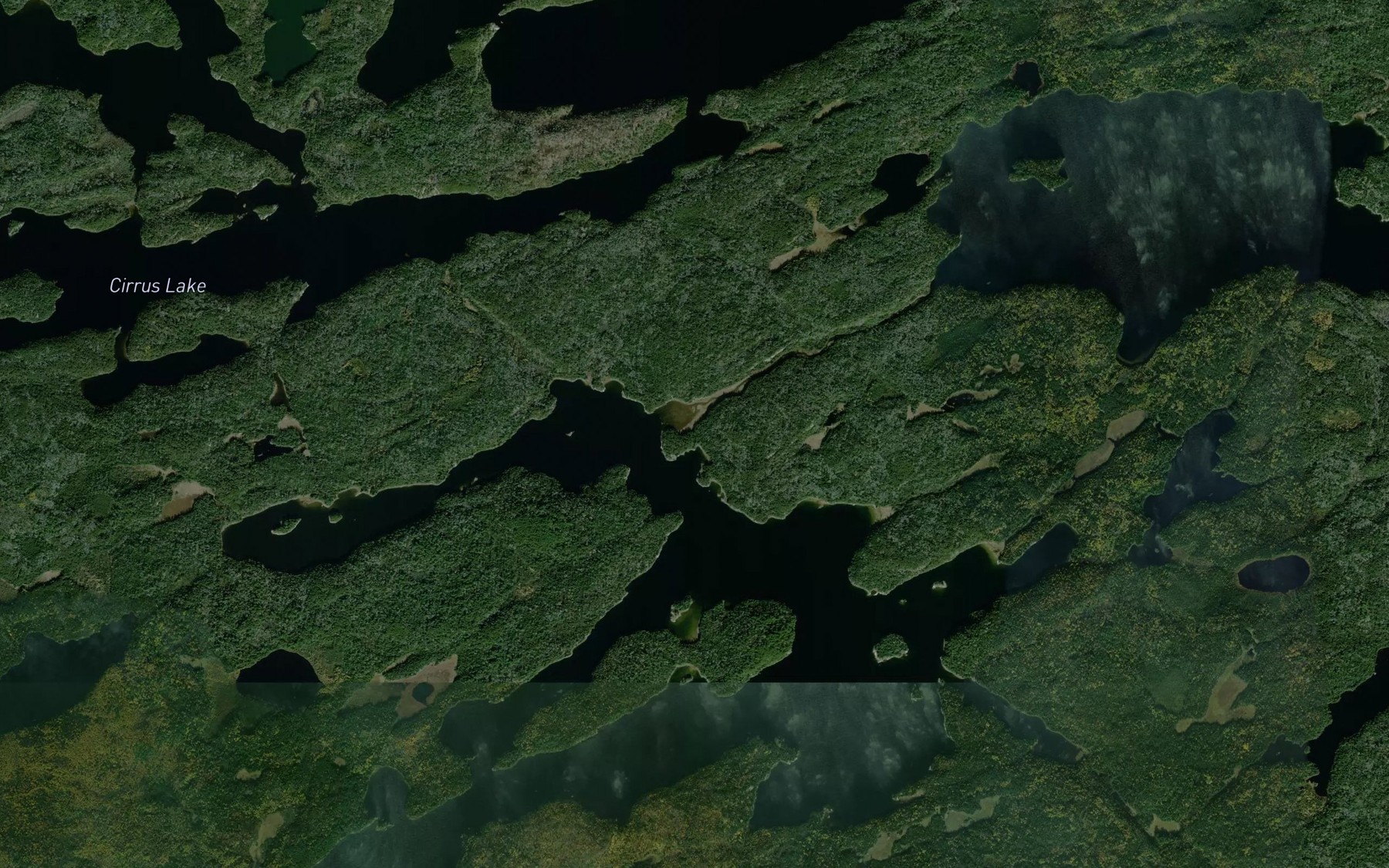Satellite map of the McAlpine Creek