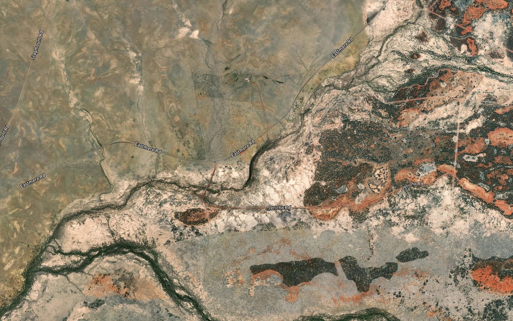 Satellite map of the Pelican Creek
