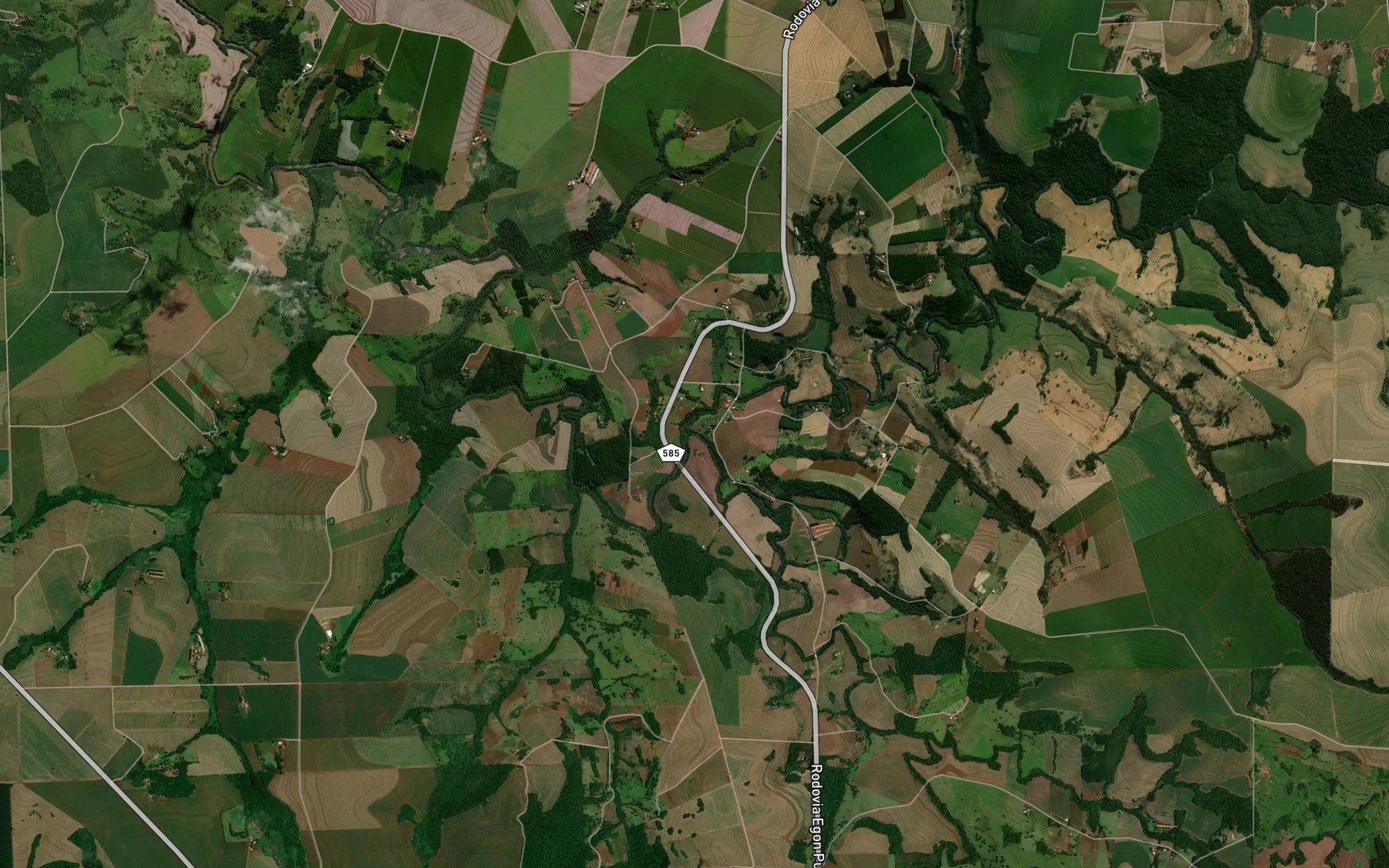 Satellite map of the Rio Corvo Branco