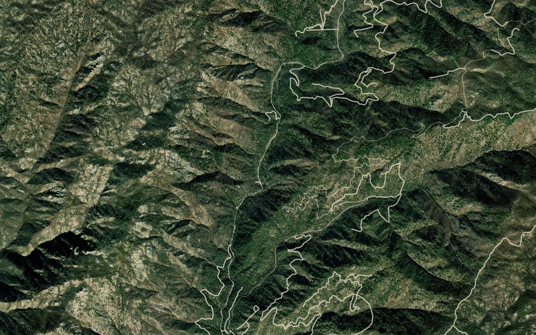Satellite map of the Gold Creek