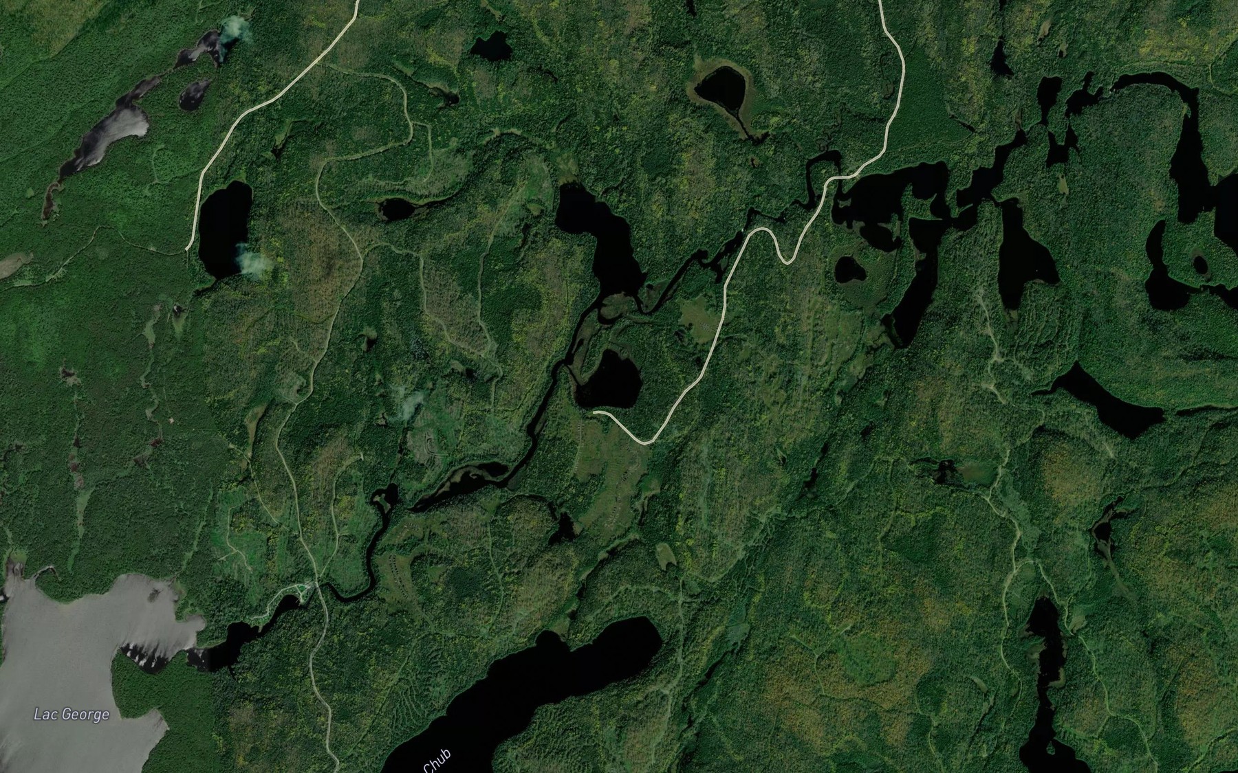 Satellite map of the Lac aux Perdrix