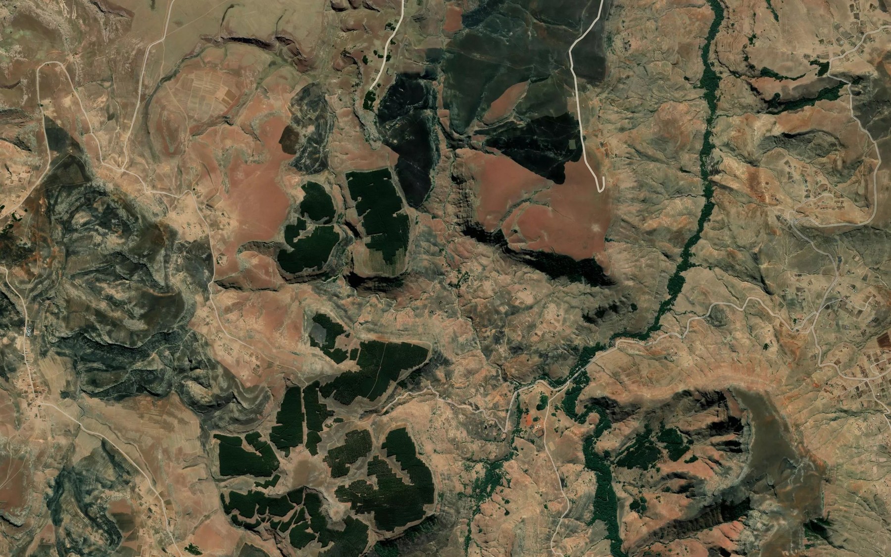 Satellite map of the Nyango