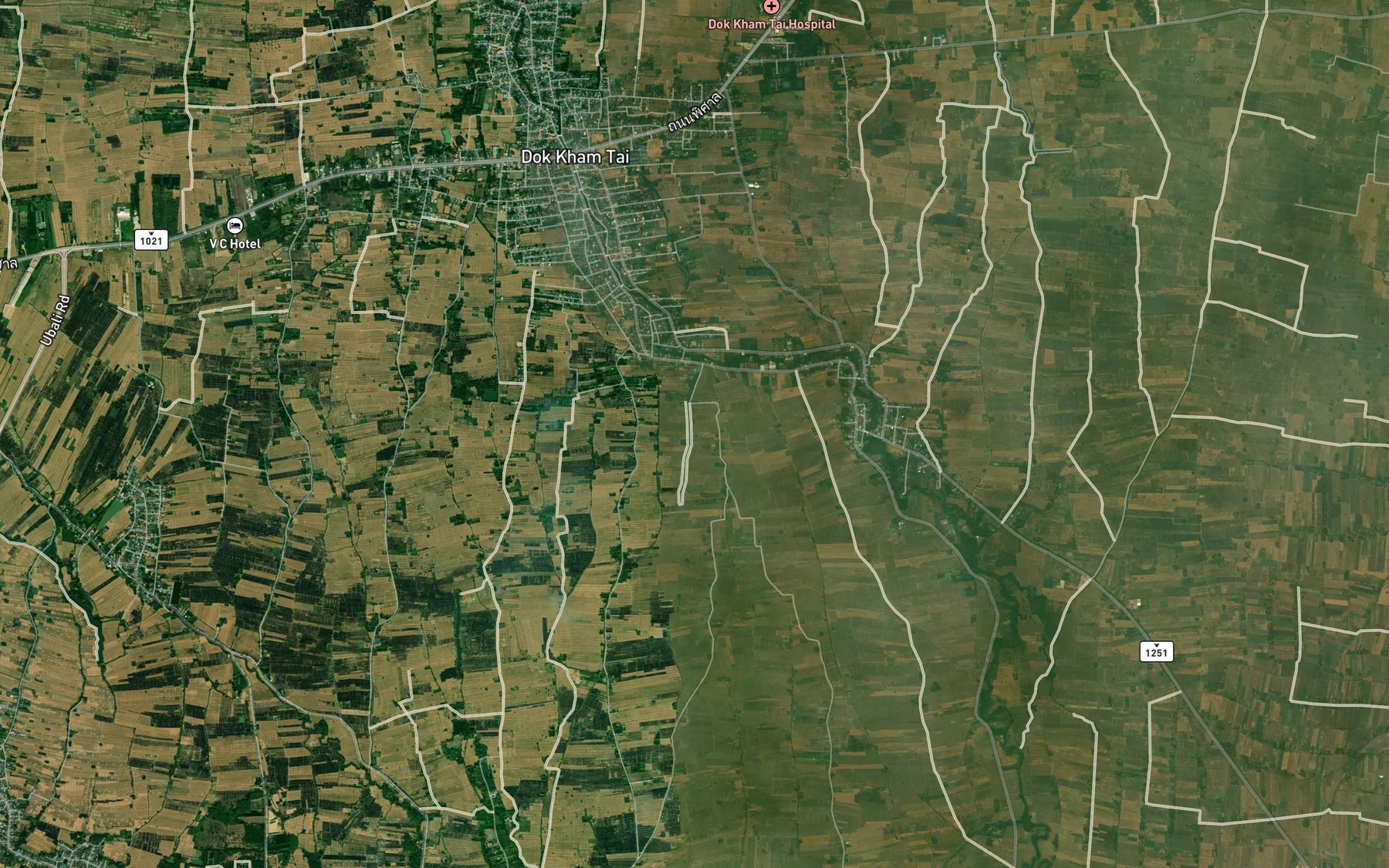 Satellite map of the Rong Kae