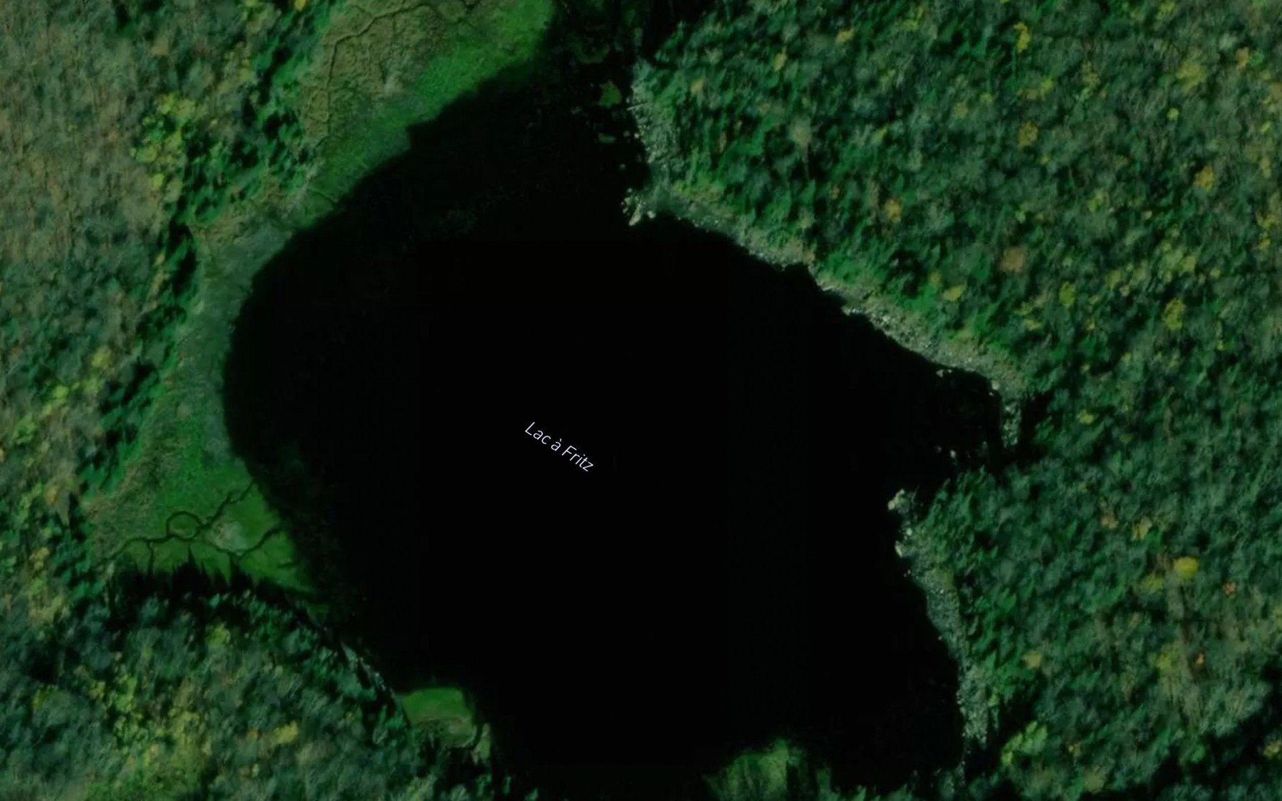 Satellite map of the Lac a Fritz