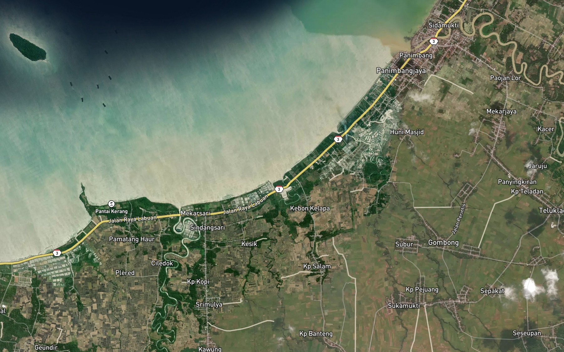 Satellite map of the Ci Seuleudeungen Leutik