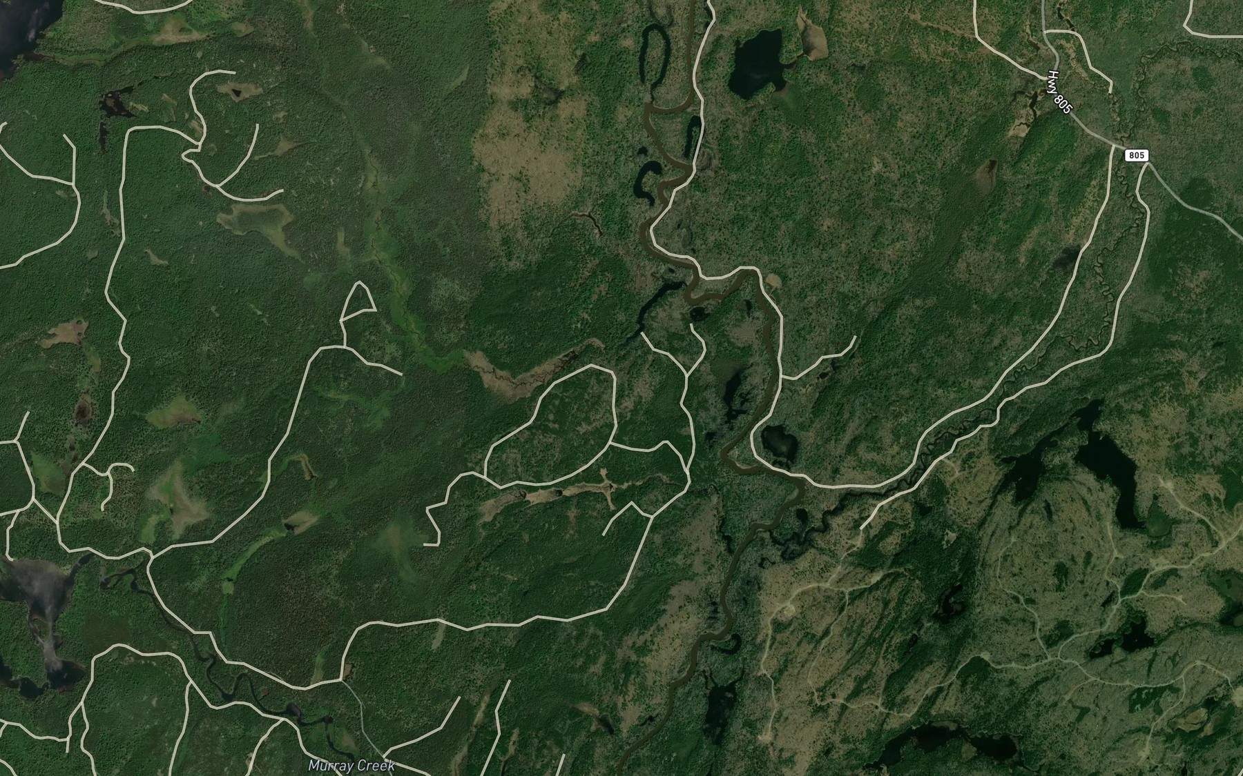 Satellite map of the Namasang Creek