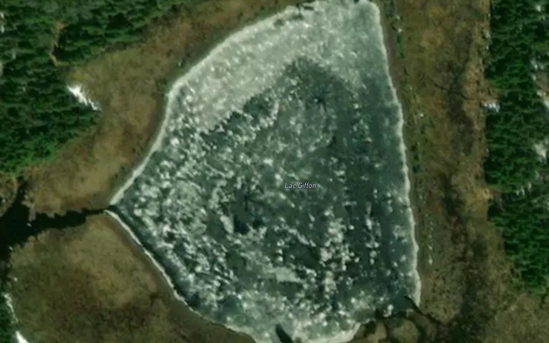 Satellite map of the Lac Giffon