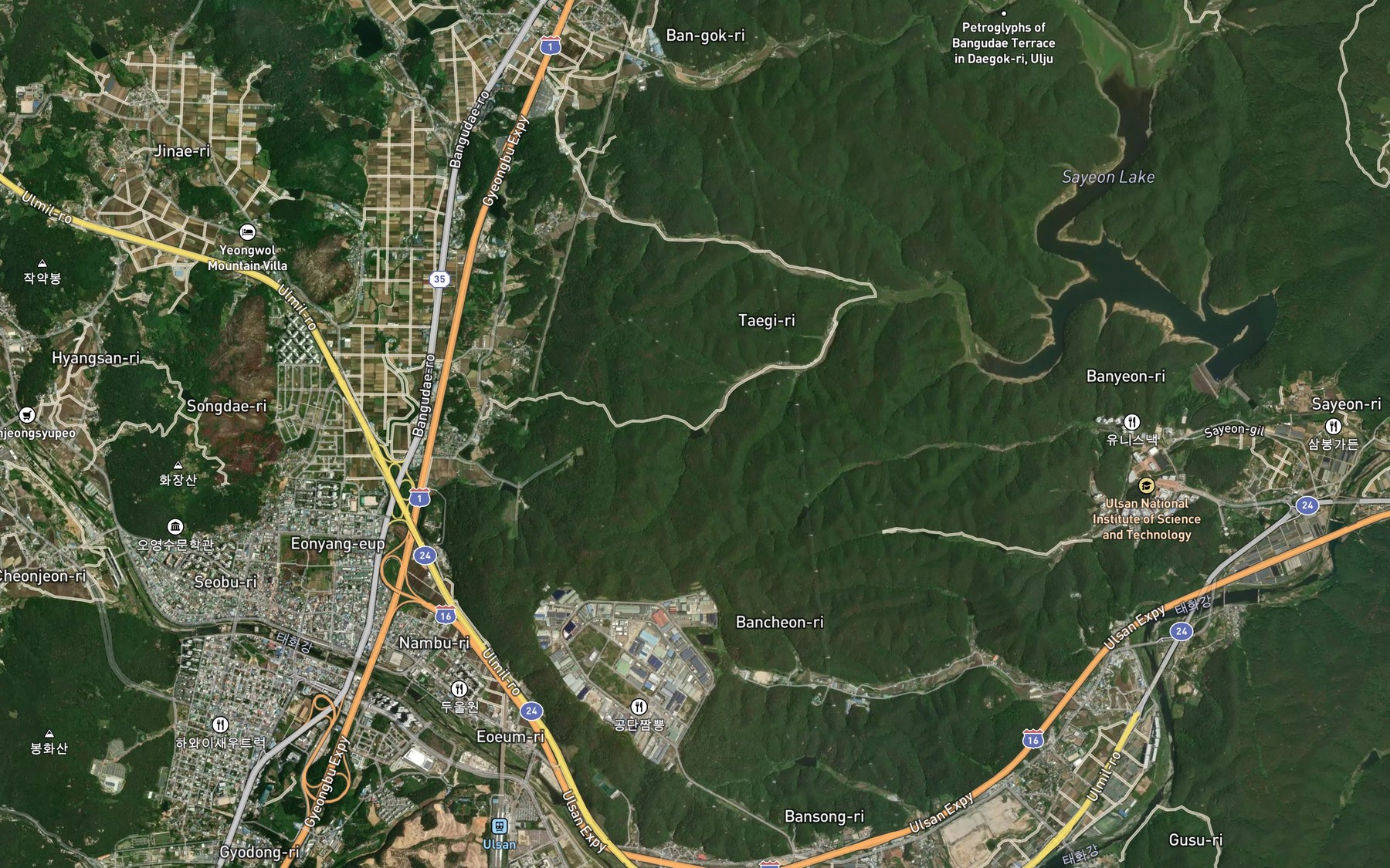Satellite map of the Yongnaesoryuji