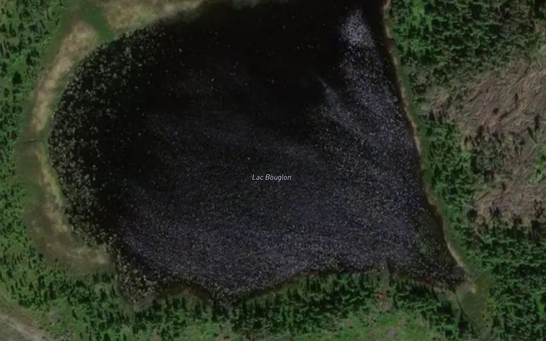 Satellite map of the Lac Bouglon