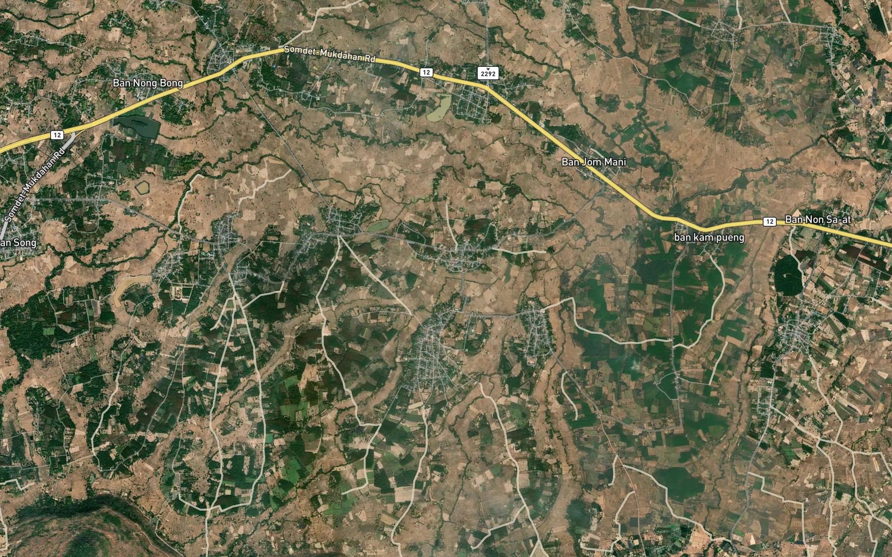 Satellite map of the Huai Noi