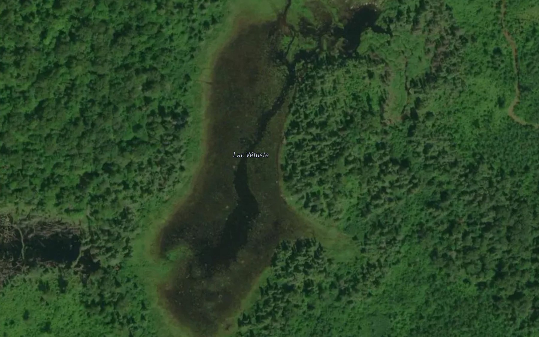 Satellite map of the Lac Vetuste
