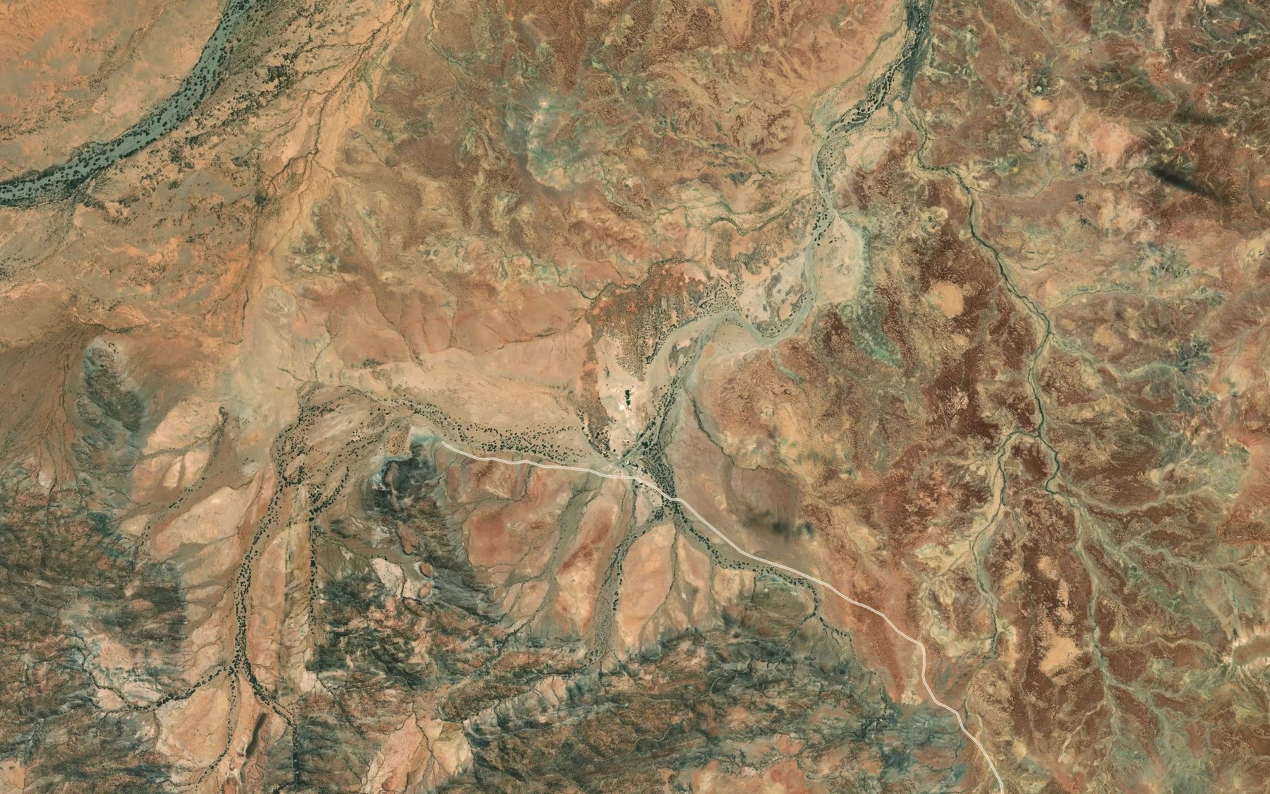 Satellite map of the Twelve Springs