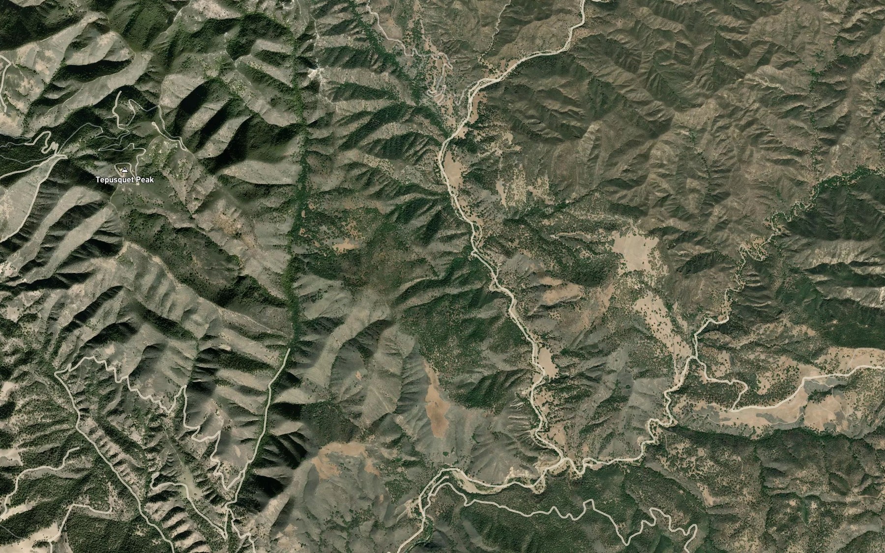 Satellite map of the Difficult Spring
