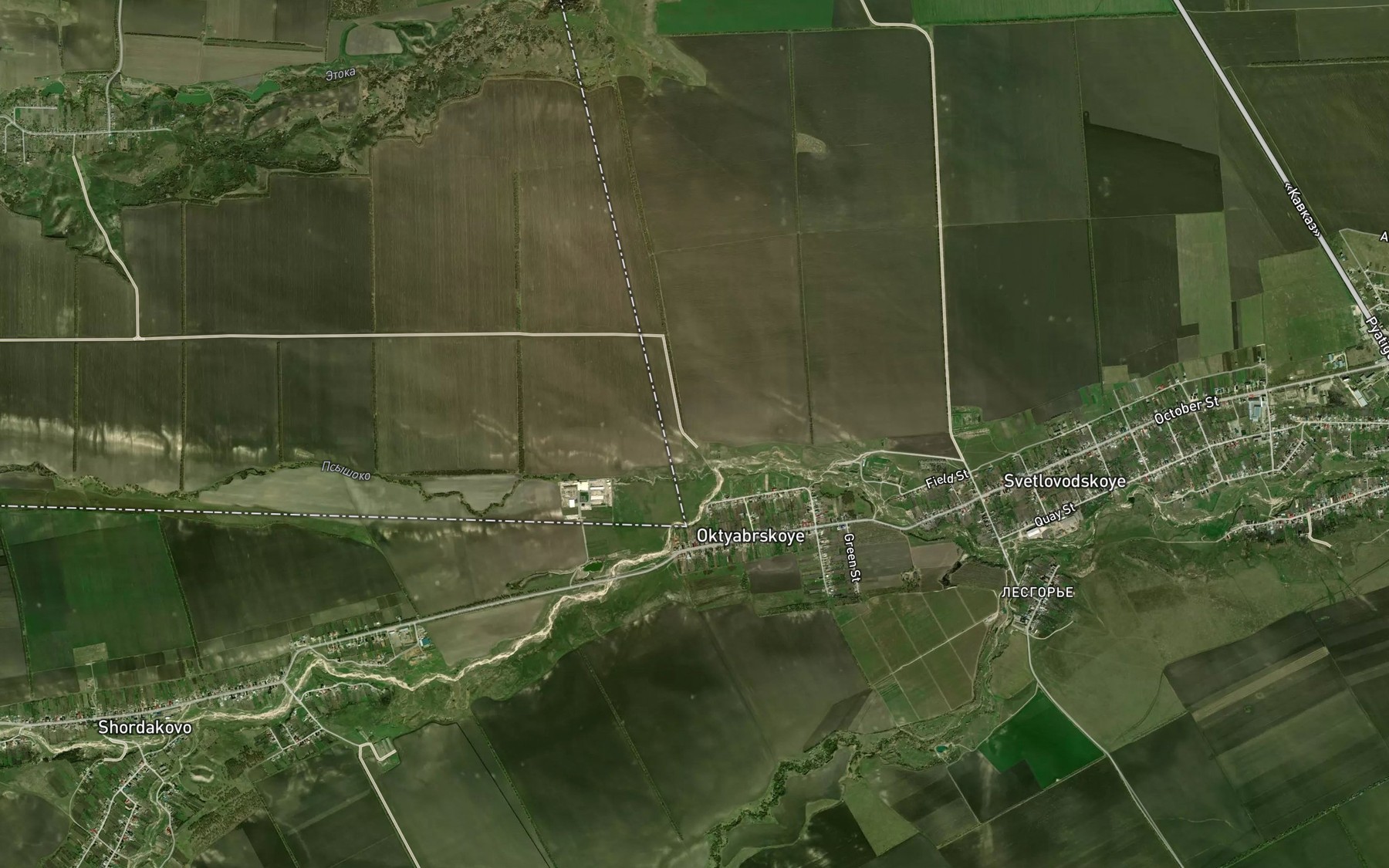 Satellite map of the Psynshoko