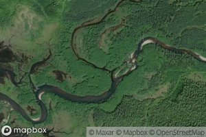 Satellite map of the Carthew Creek
