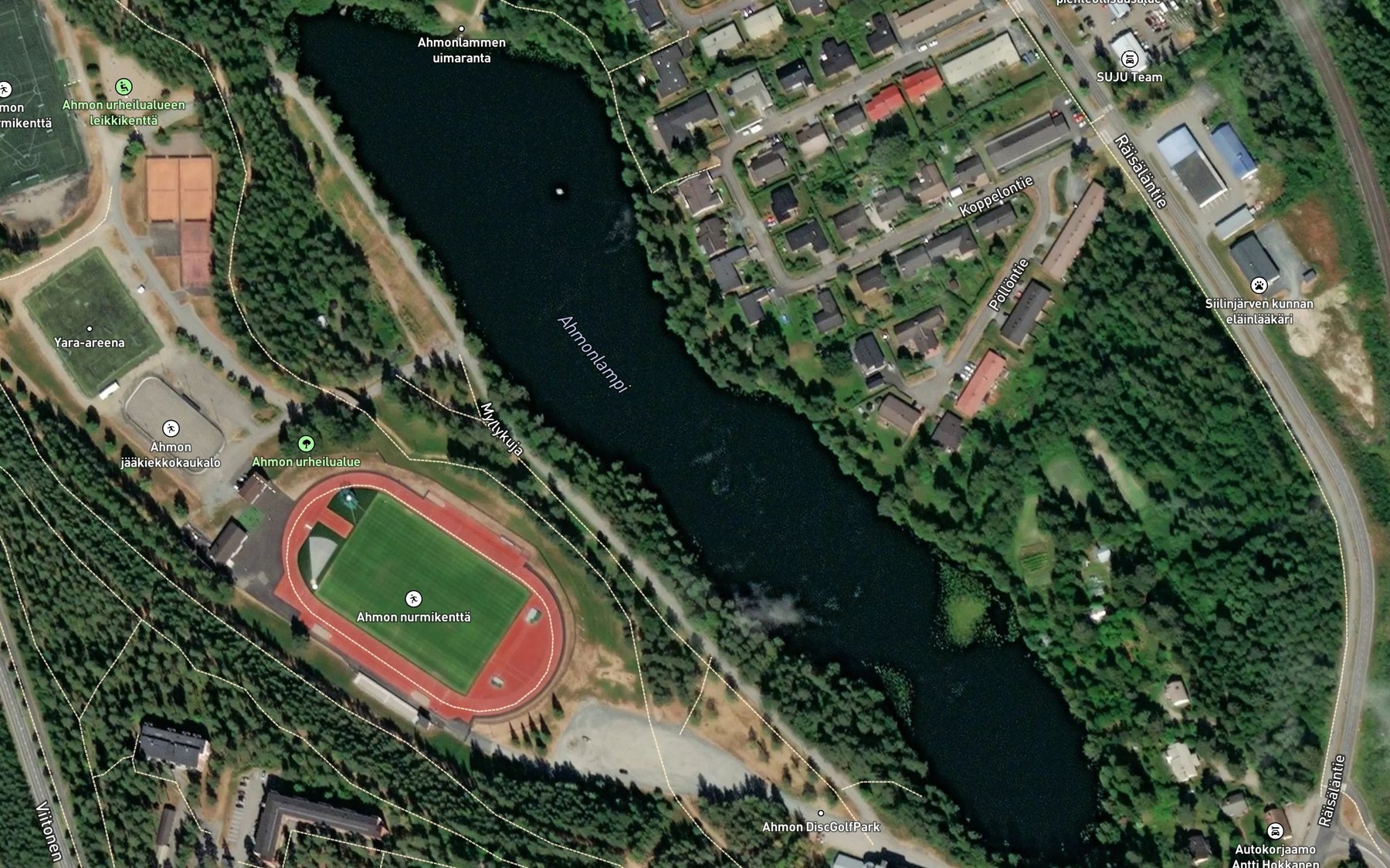 Satellite map of the Ahmo