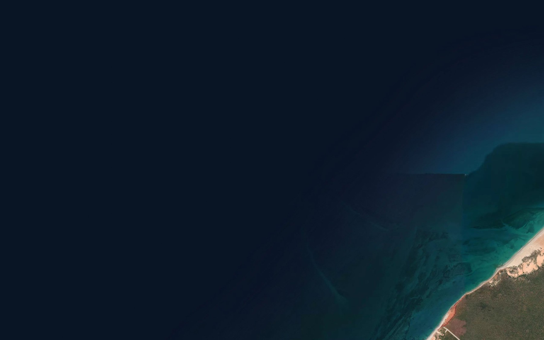 Satellite map of the Tangier Shoals