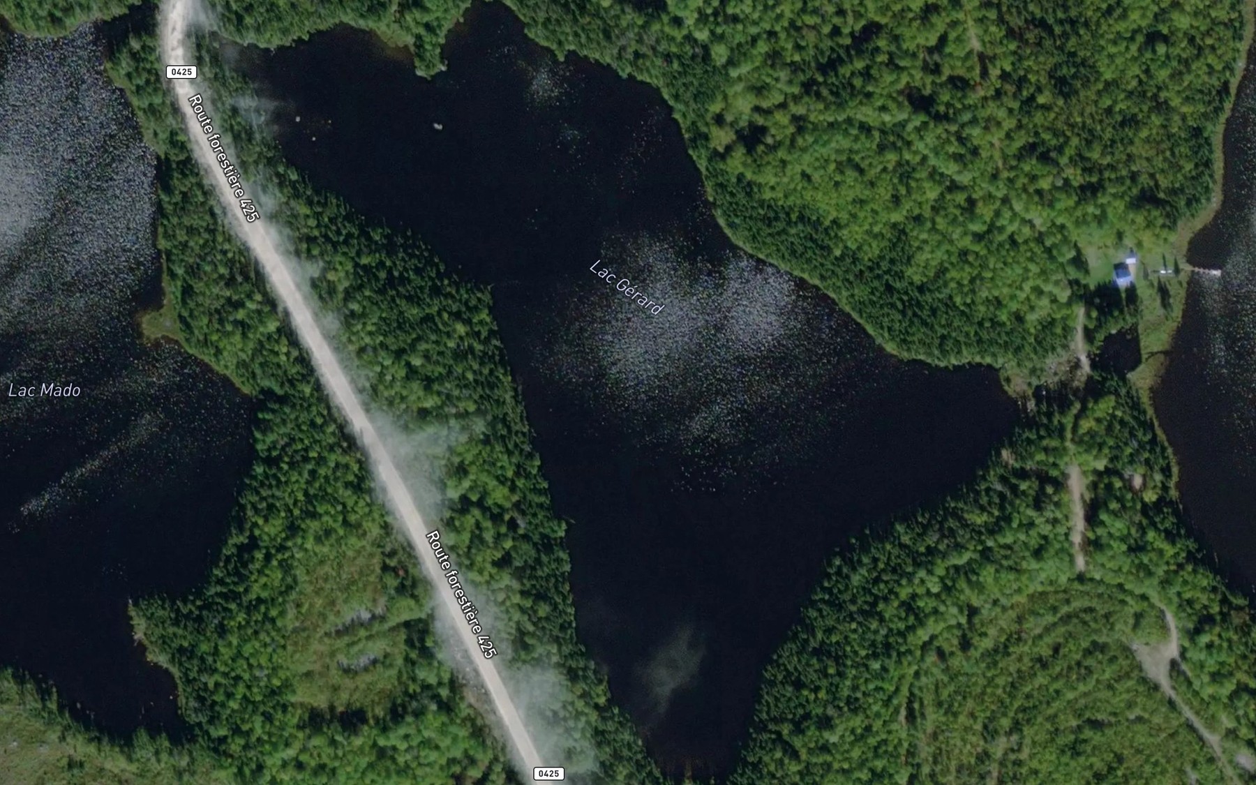 Satellite map of the Lac Gerard