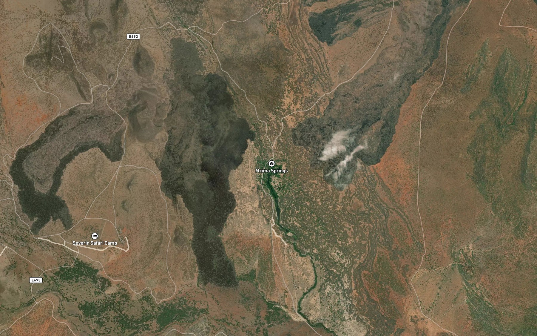 Satellite map of the Mzima Springs