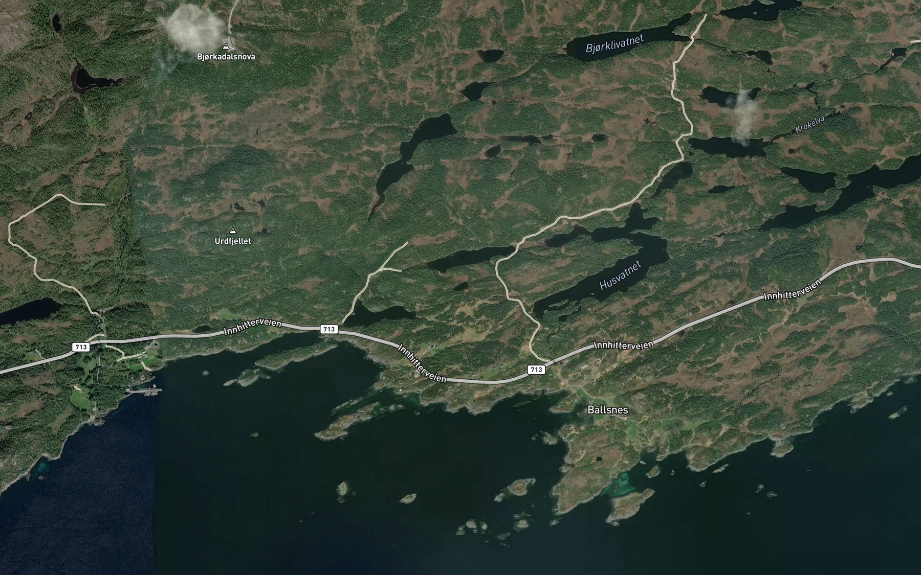 Satellite map of the Stabbursastjorna