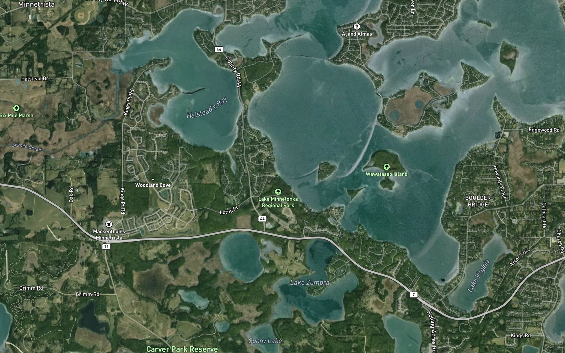 Satellite map of the Spot 3