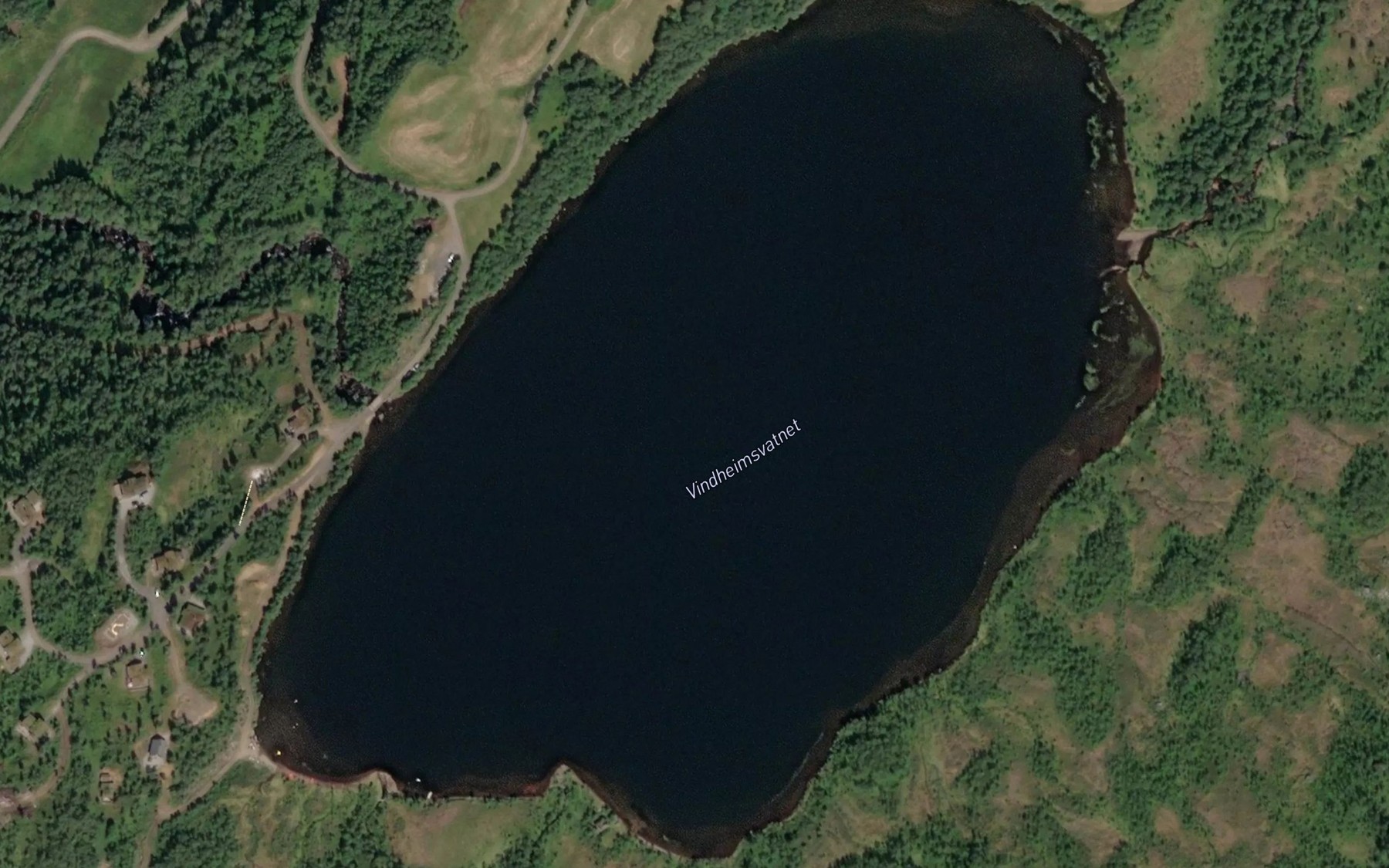 Satellite map of the Vindheimsvatnet