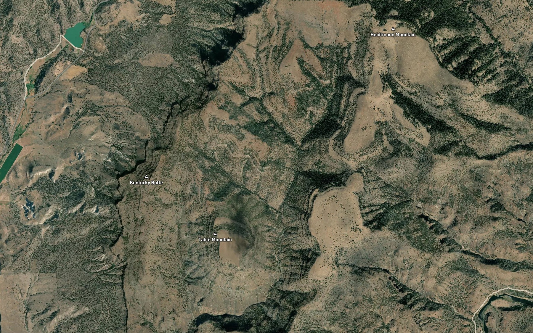 Satellite map of the Jumbo Springs