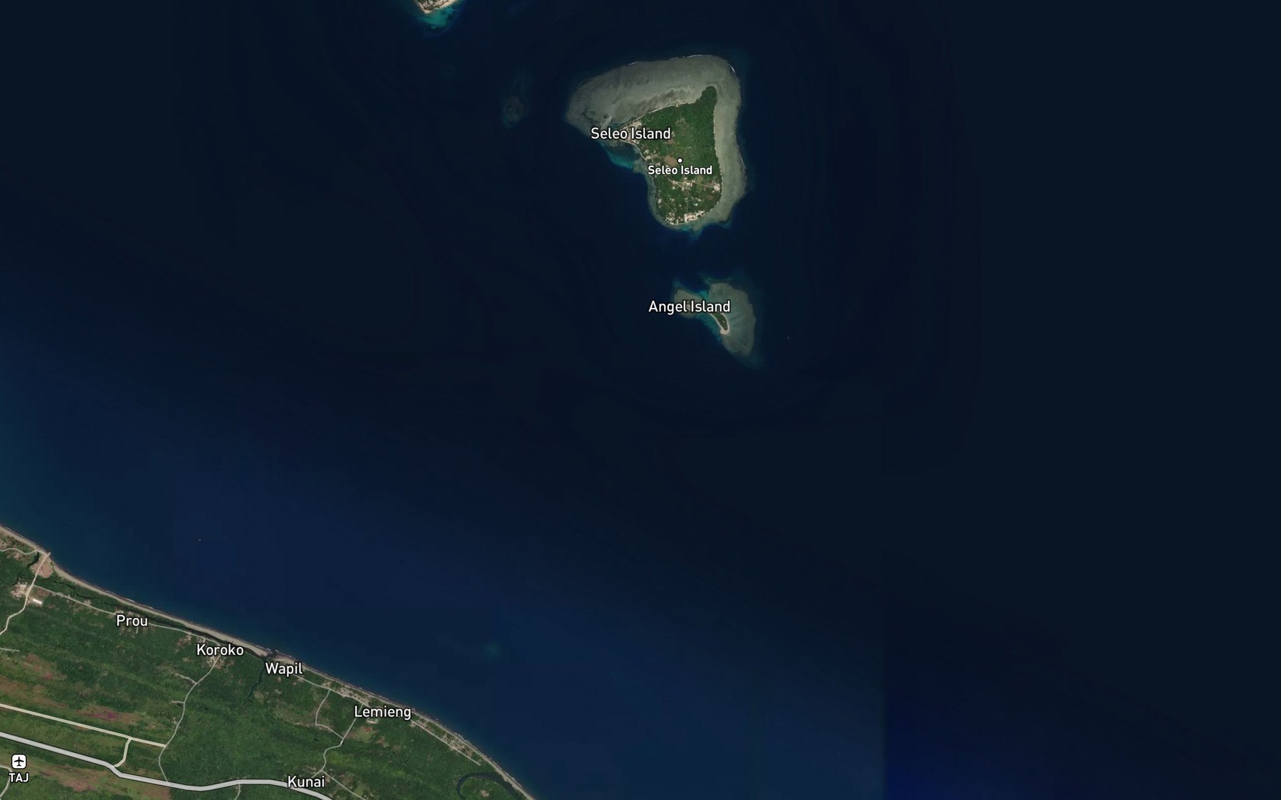 Satellite map of the Saer Laeing