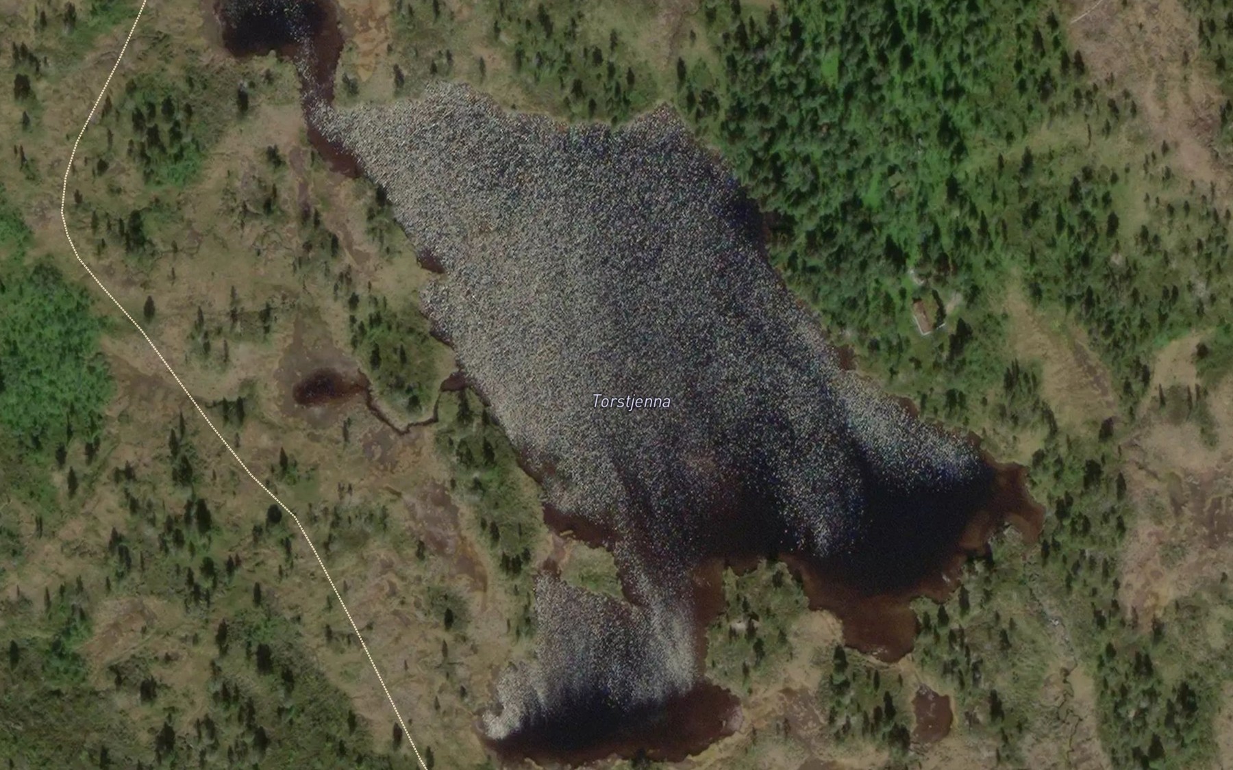 Satellite map of the Torstjenna