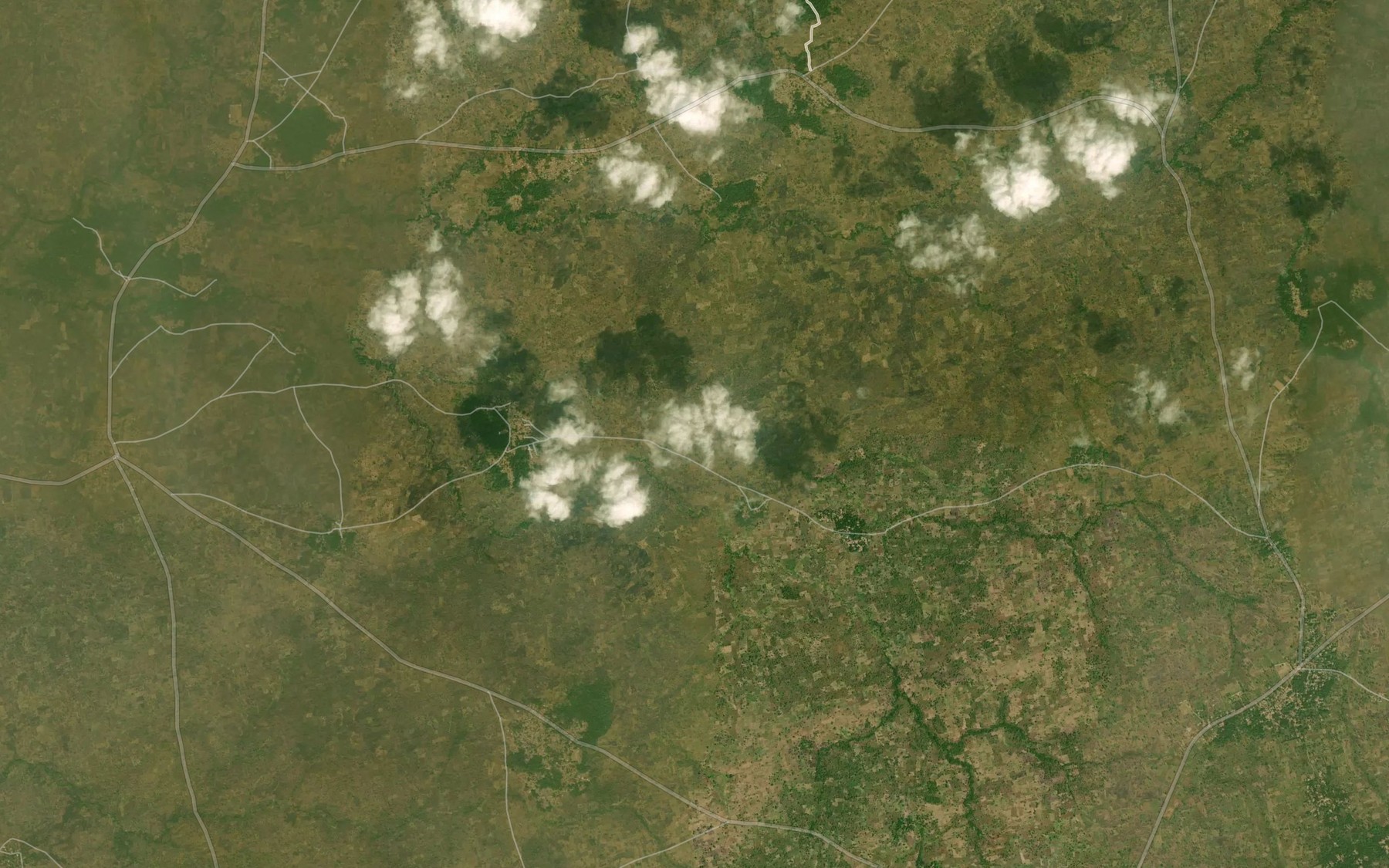 Satellite map of the River Egbono