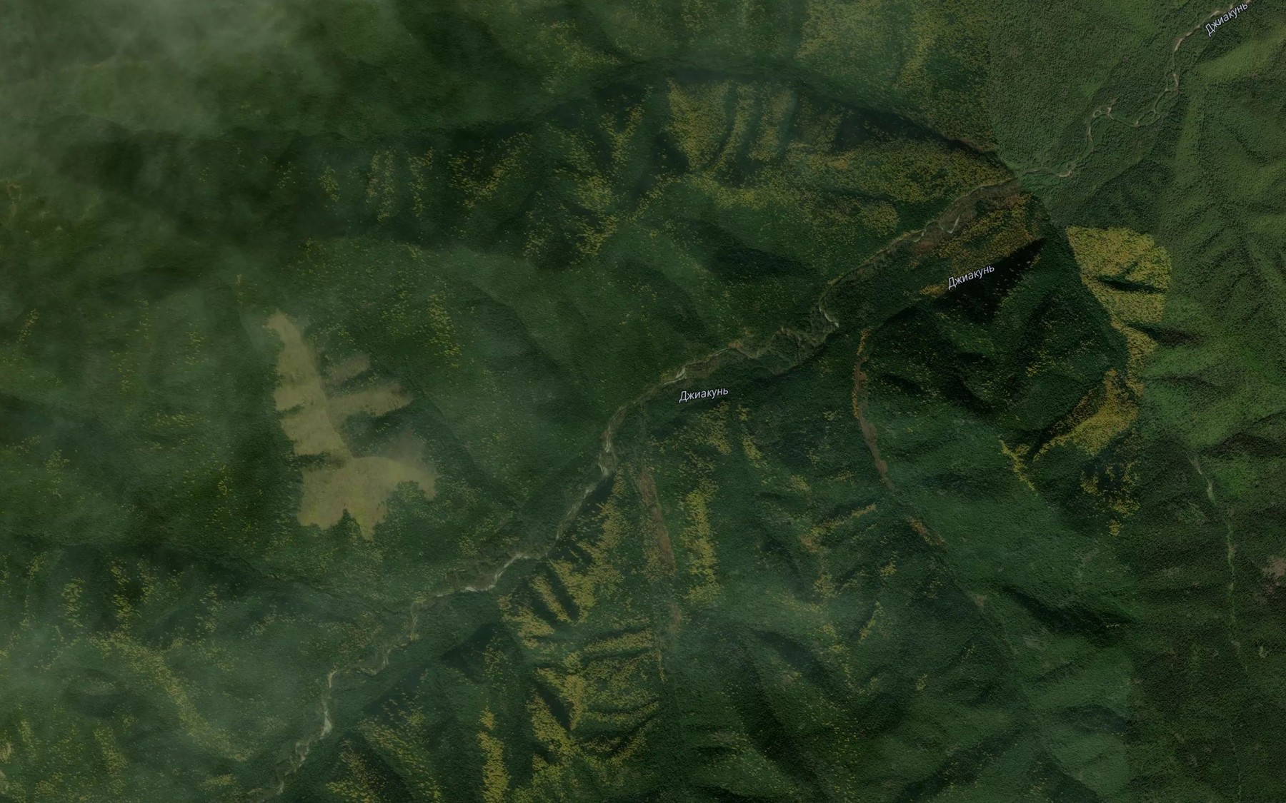 Satellite map of the Zabytyy