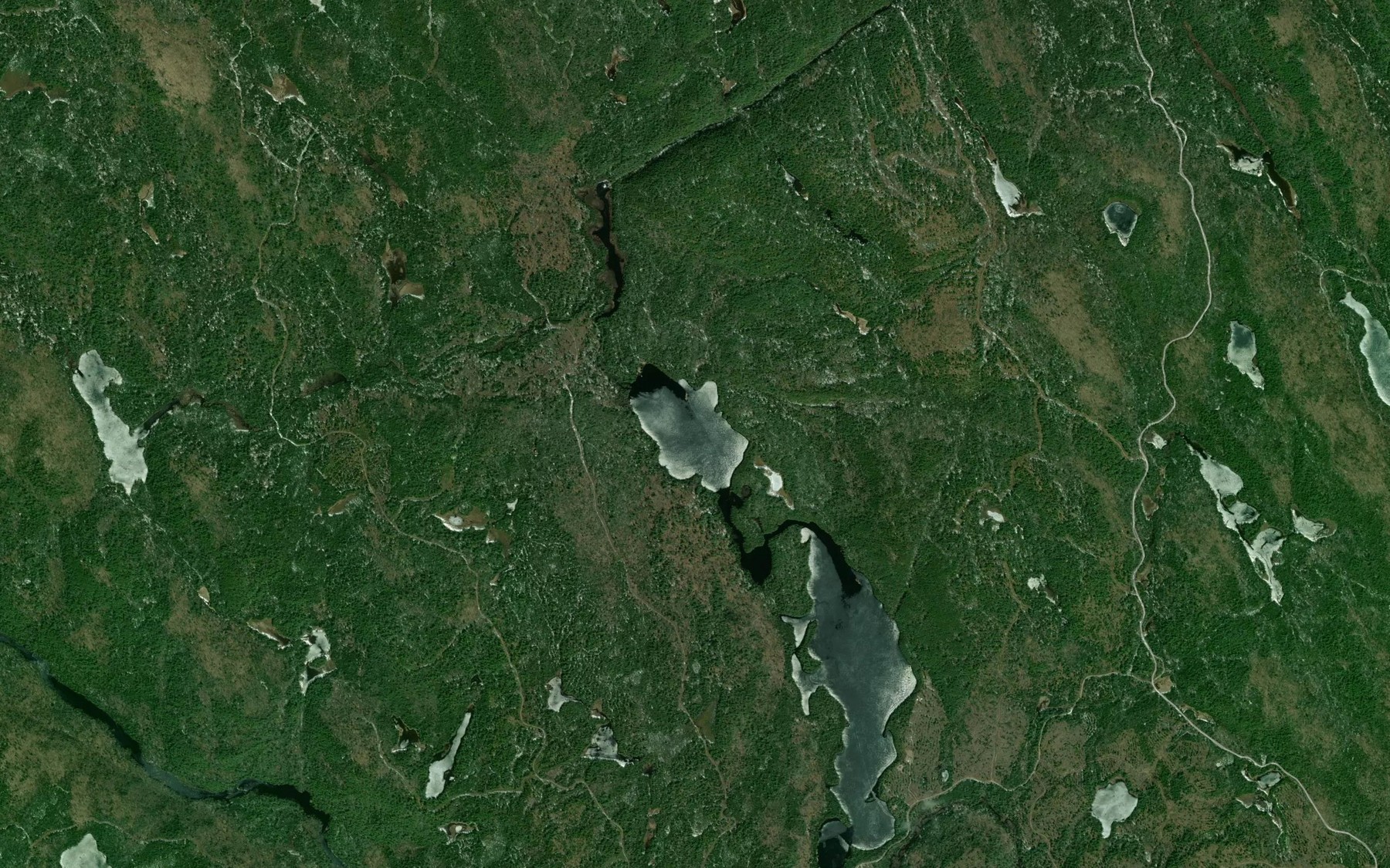 Satellite map of the Lac la Lune