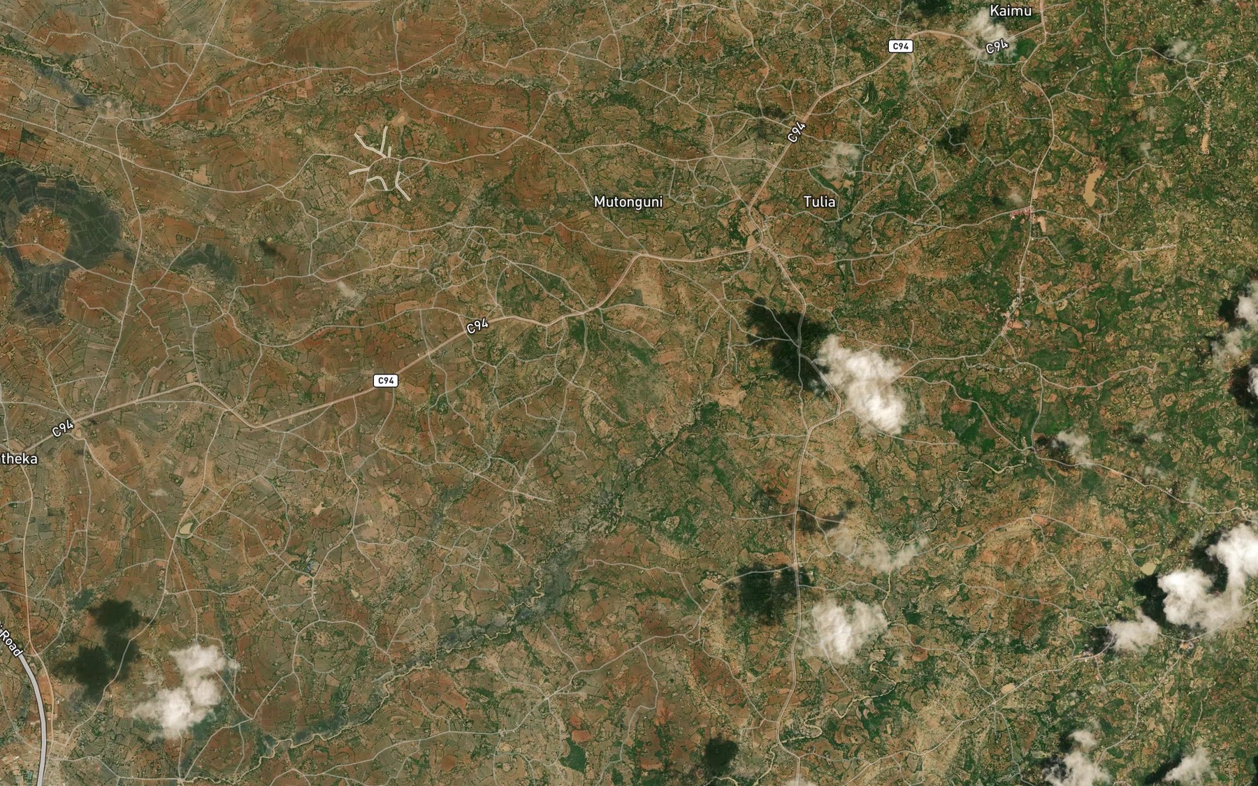 Satellite map of the Mithini Dam