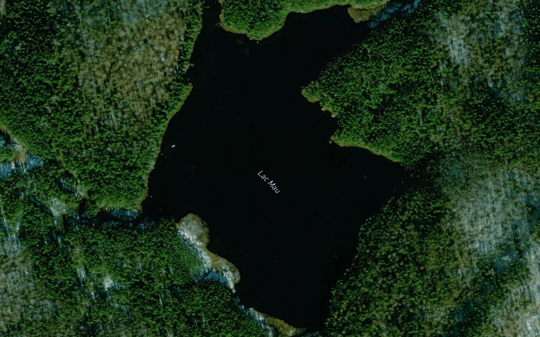 Satellite map of the Lac Mau