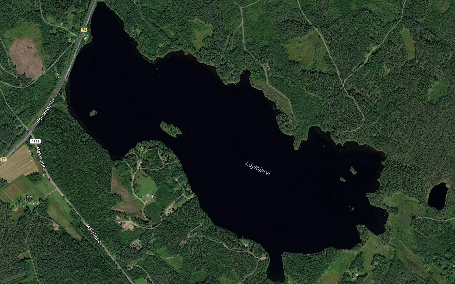 Satellite map of the Loytojarvi