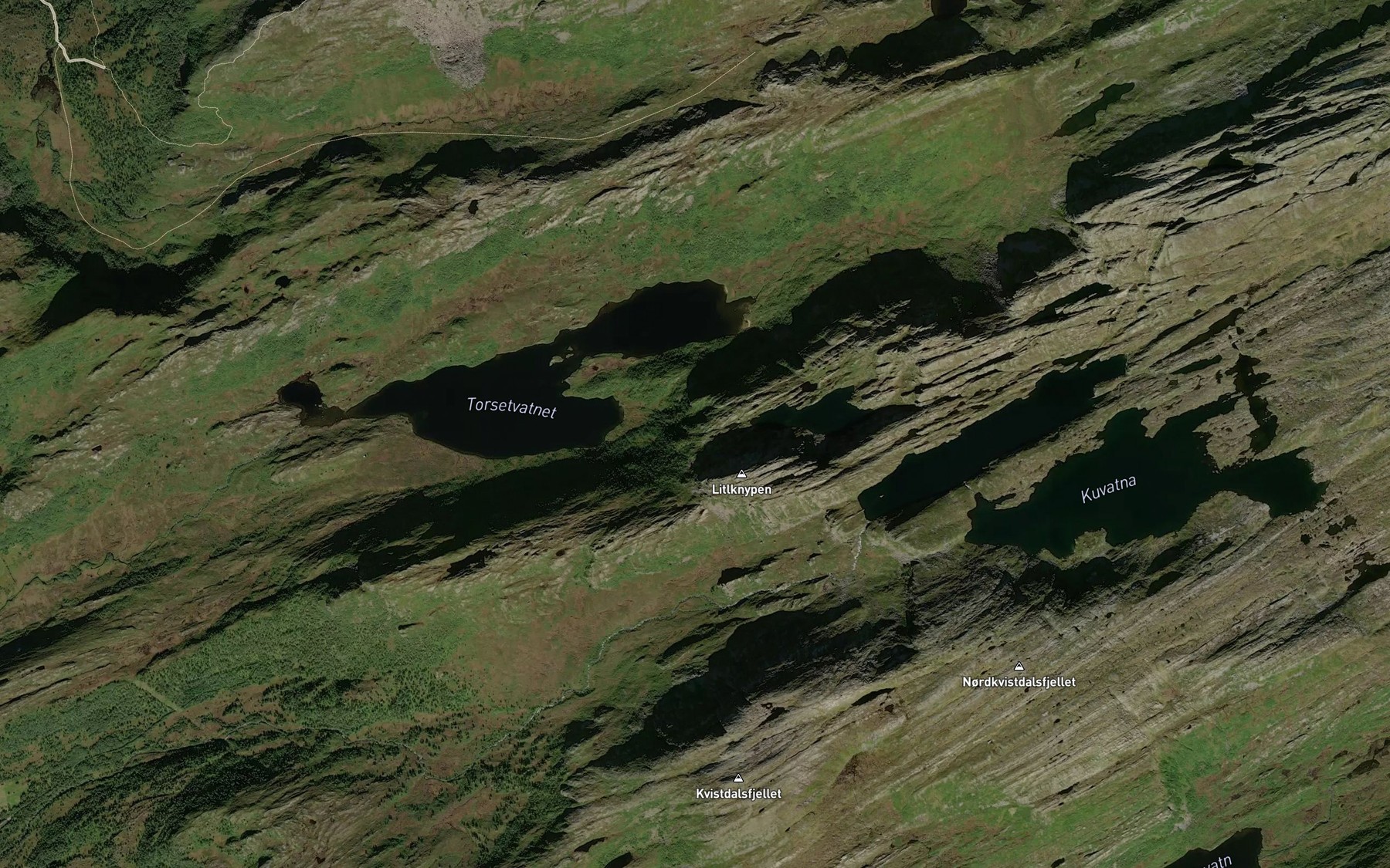 Satellite map of the Klubb-bekken
