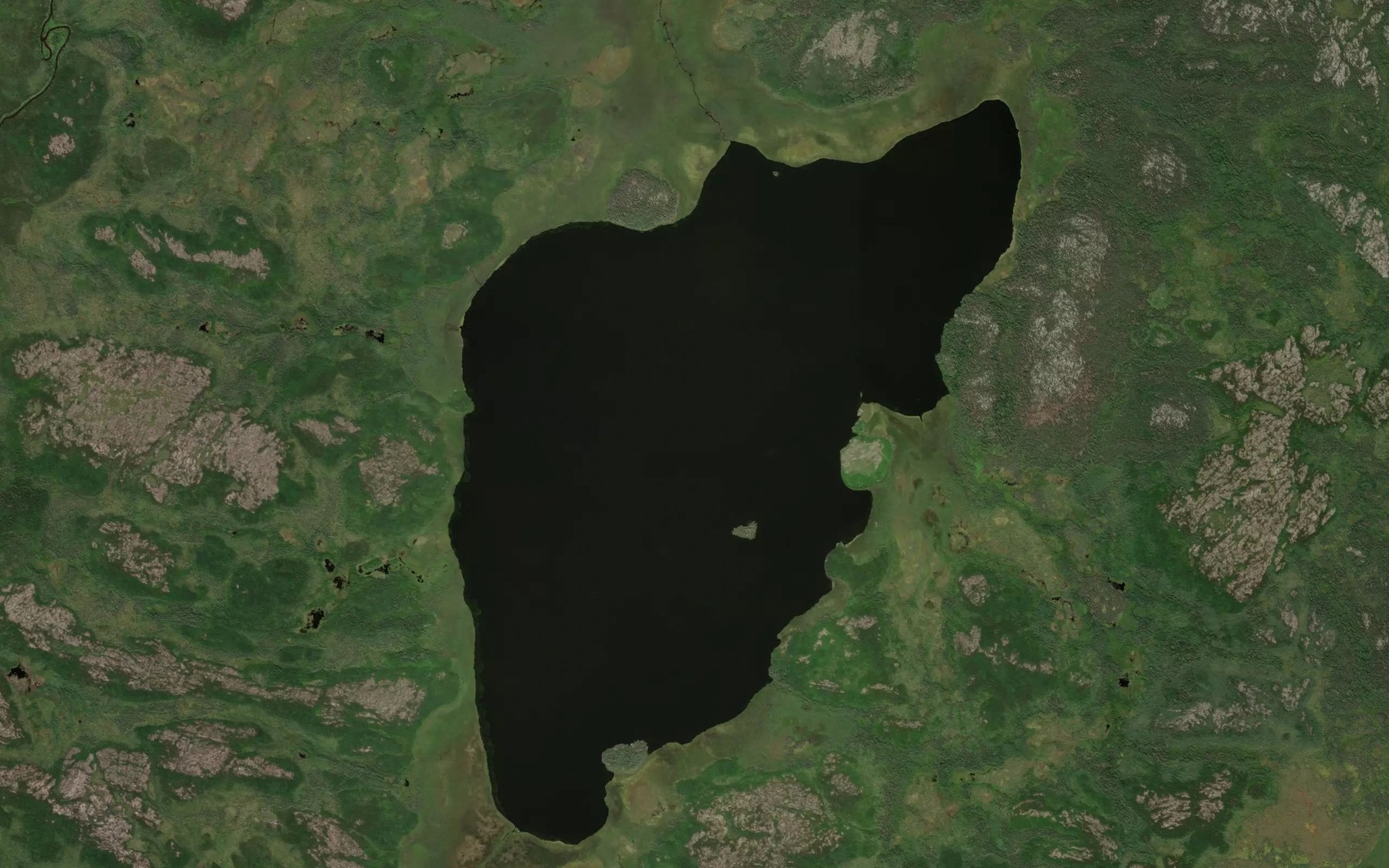 Satellite map of the William Smith Lake