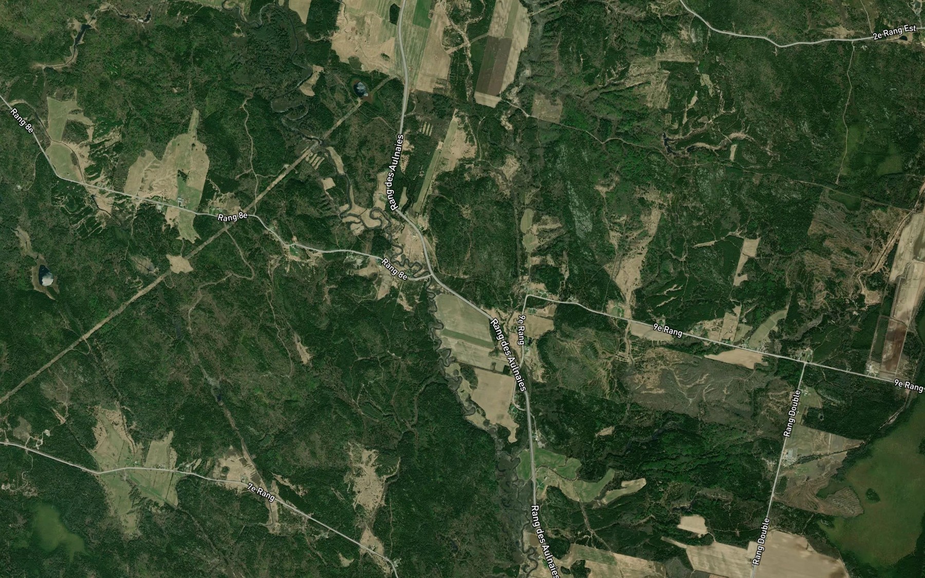 Satellite map of the Cours d'eau Brassard
