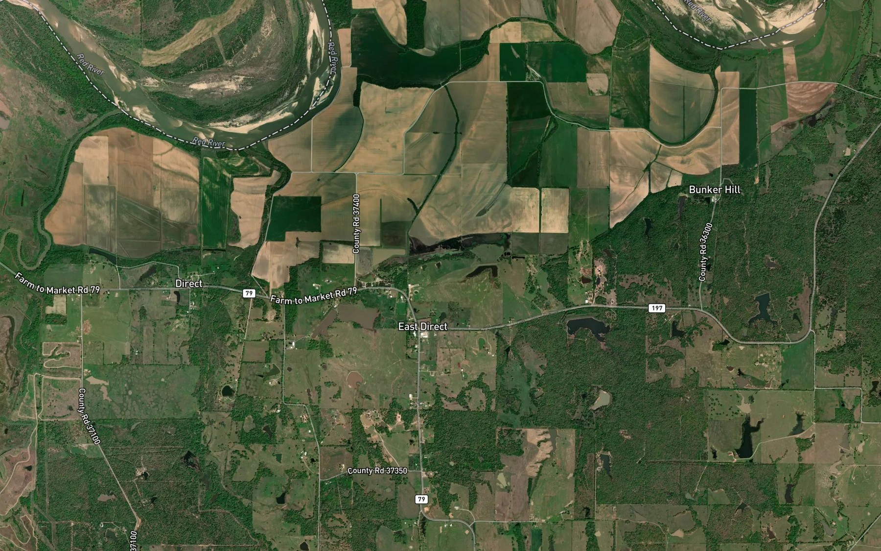 Satellite map of the Soil Conservation Service Site 2 Reservoir