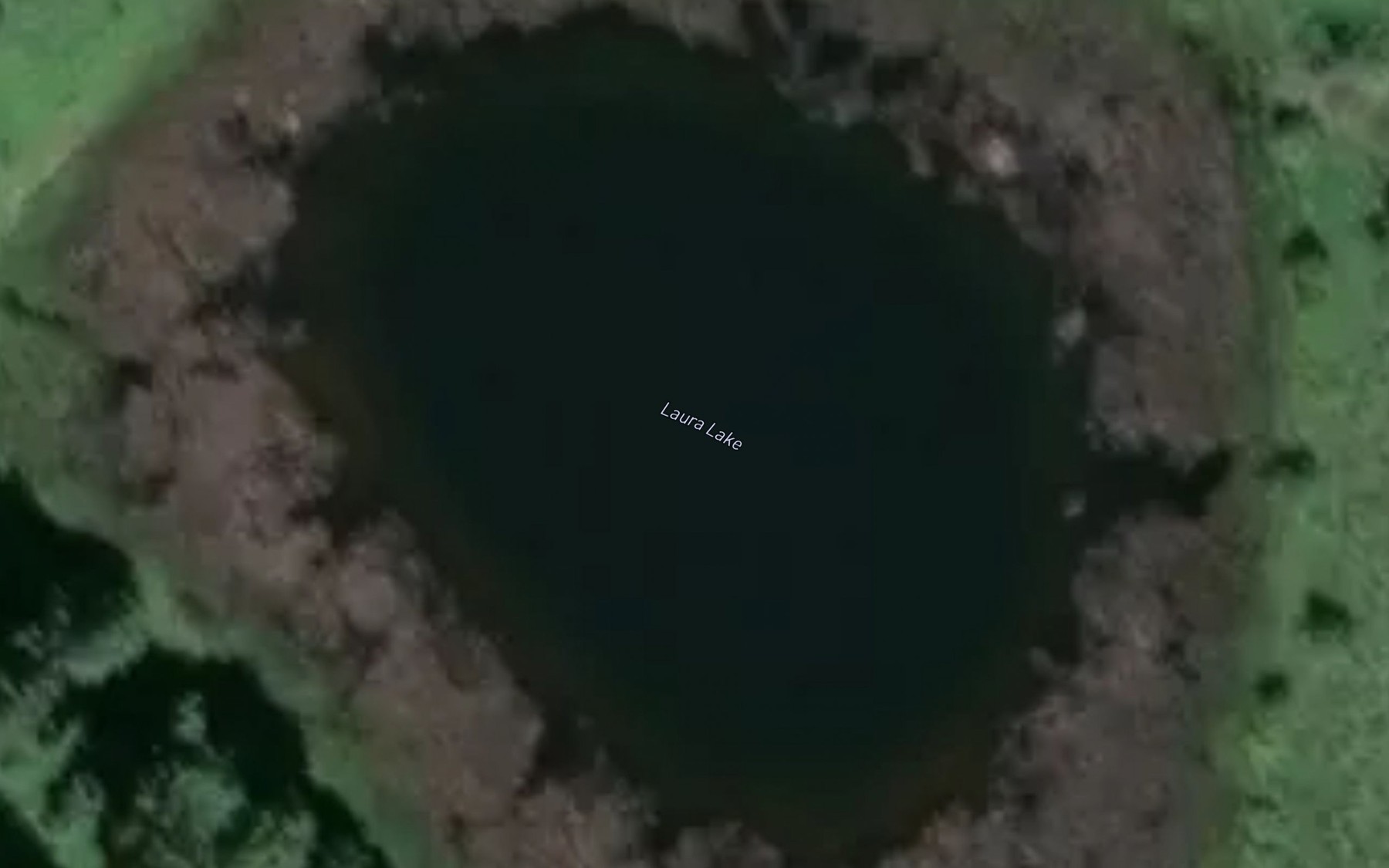 Satellite map of the Laura Lake