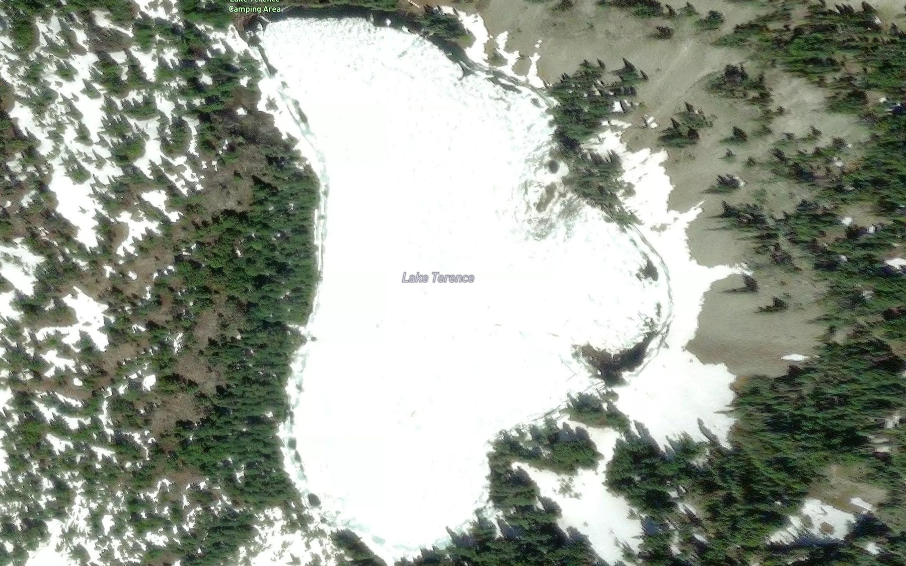 Satellite map of the Lake Terence