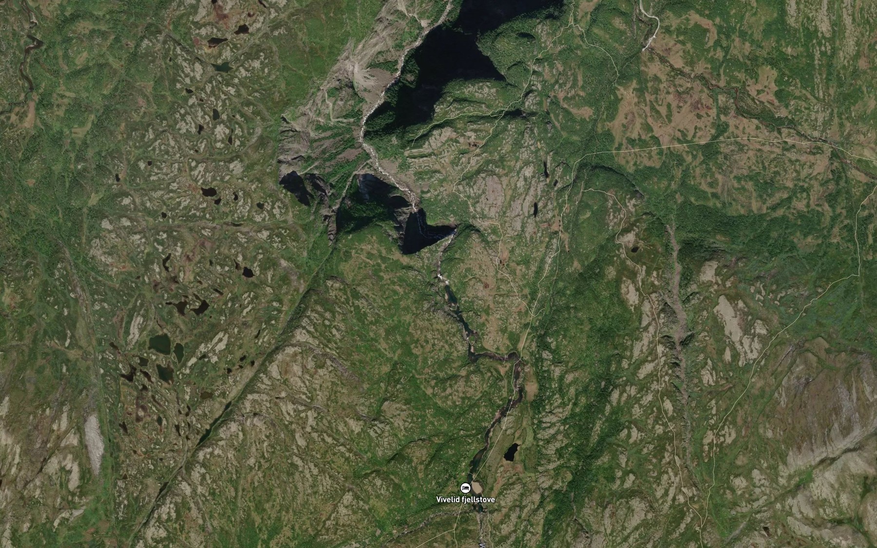 Satellite map of the Rovskorfossen