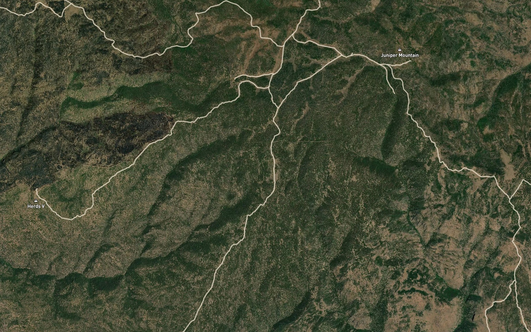 Satellite map of the Granite Springs
