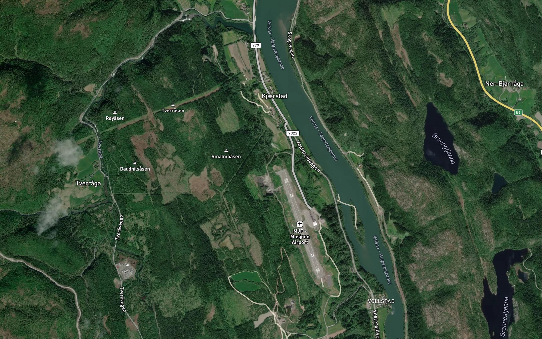 Satellite map of the Litlmyrdalsbekken