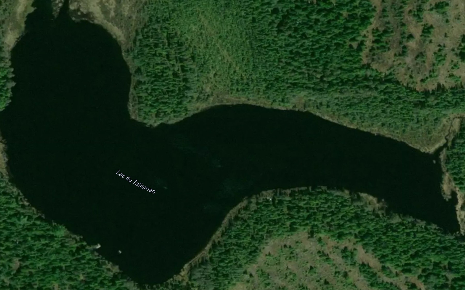 Satellite map of the Lac du Talisman