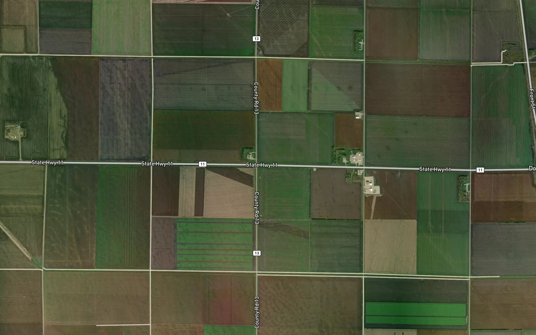 Satellite map of the County Ditch Number Sixteen